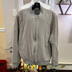 Primark mens linen blend Bomber Jacket size M